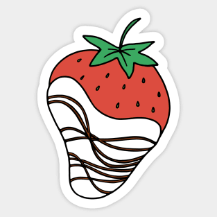 Chocolate Dipped Strawberry Sticker